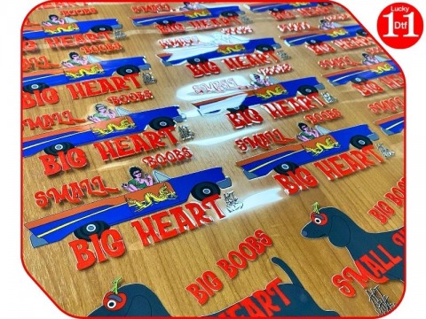 รับพิมพ์ UV DTF Sticker